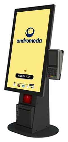 A 21-inch counter-top self-service kiosk