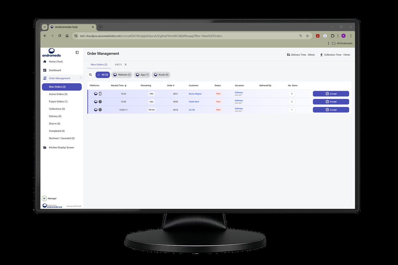 Andromeda &mdash; every order on one screen