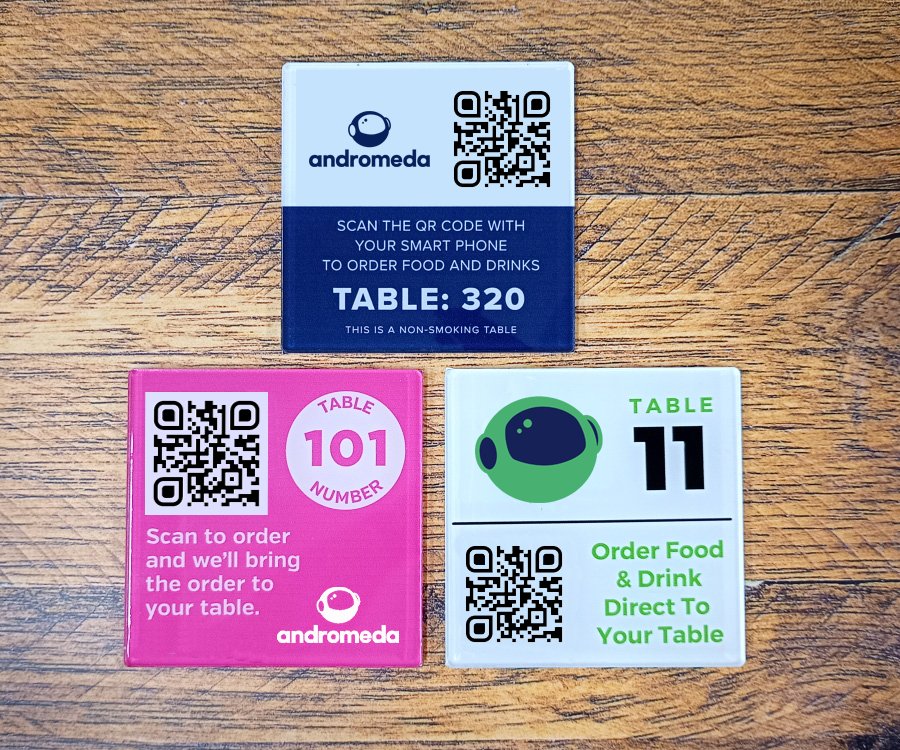 Guest scanning a QR code on a restaurant table to order on their phone