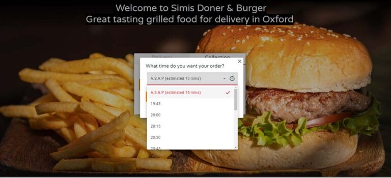Burger Online Ordering System by Andromeda POS