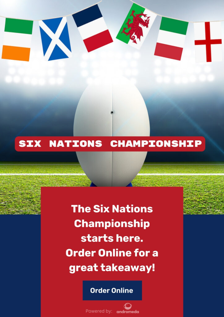 Six Nations Championship with Flags