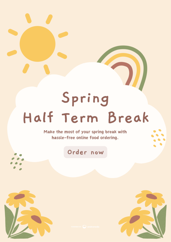 Spring Half Term Poster UK 1
