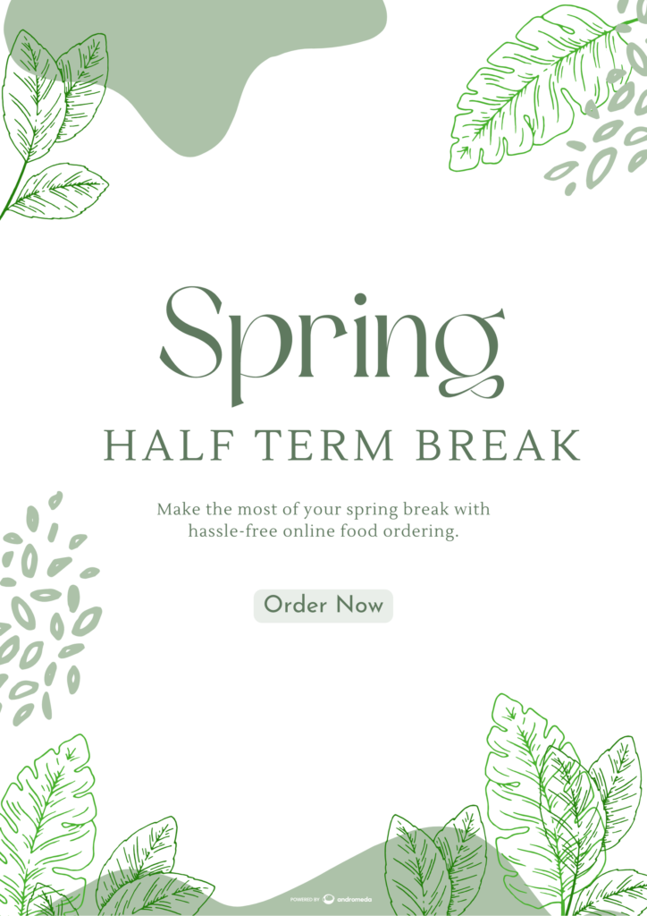 Spring Half Term Poster UK 2